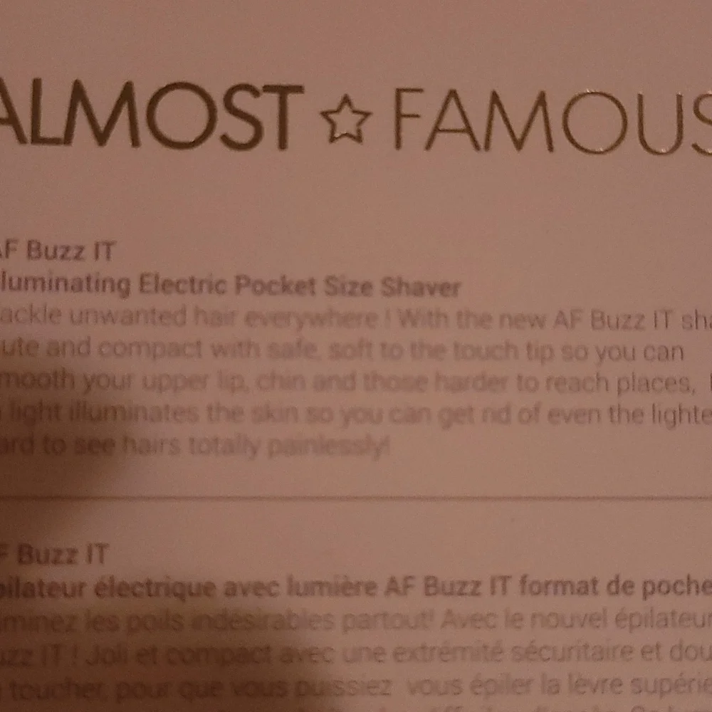 Almost famous shaver - Picture 3 of 3